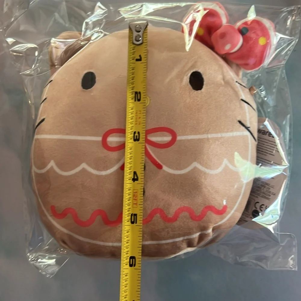 Hello Kitty Squishmallow Gingerbread Holiday Plush NEW NWT